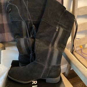 Black Over Knee Boots-wide calf